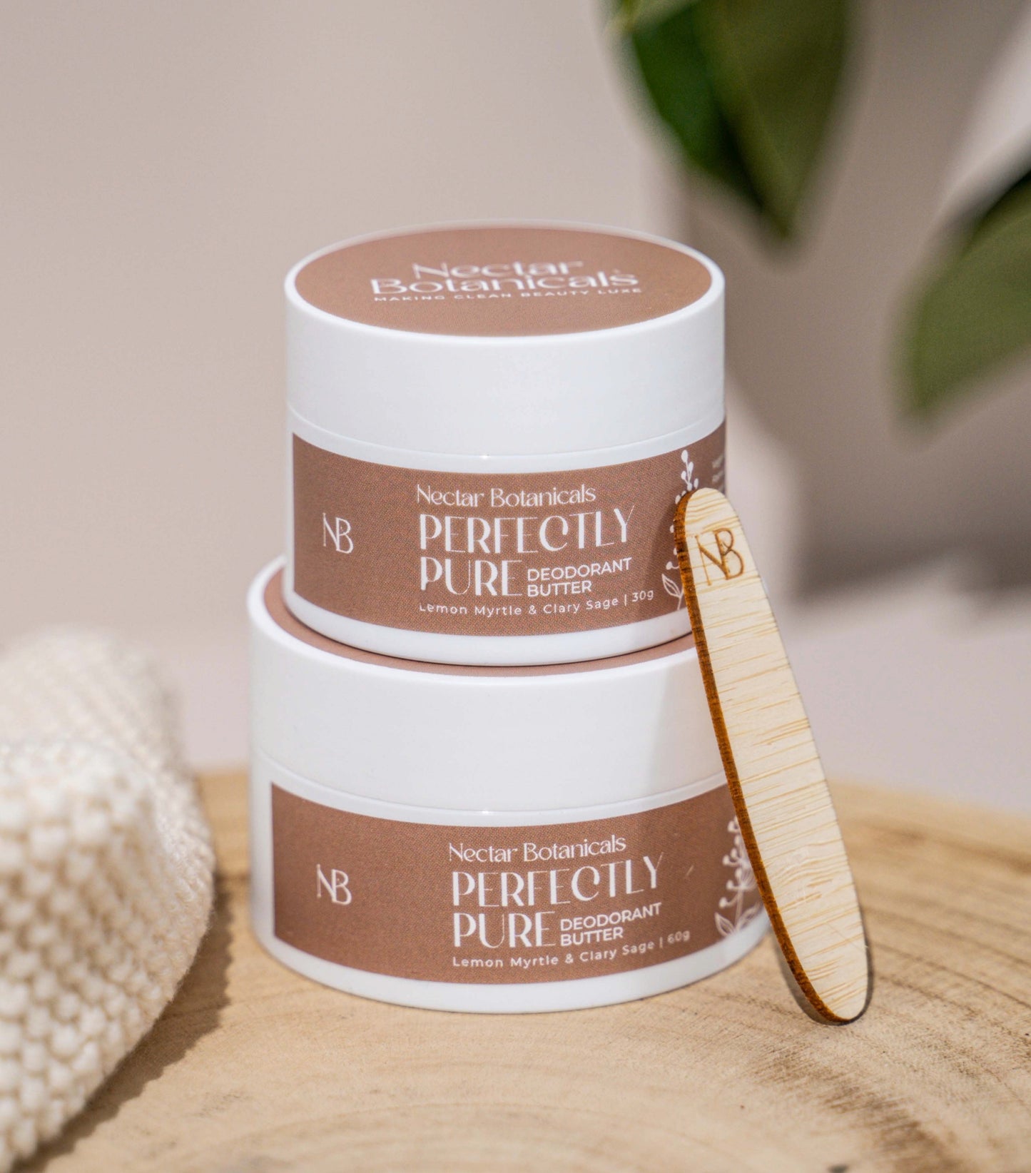 Perfectly Pure Deodorant Butter | Lemon Myrtle & Clary Sage - Bicarb Soda Free Natural Deodorant