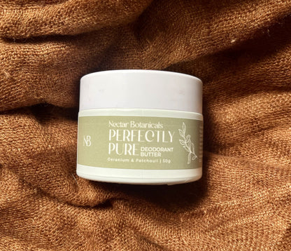 Perfectly Pure Deodorant Butter Bundle - 50gm Elegant Glass Jar