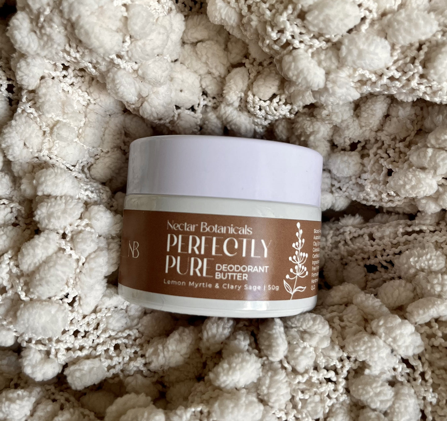 Perfectly Pure Deodorant Butter Bundle - 50gm Elegant Glass Jar