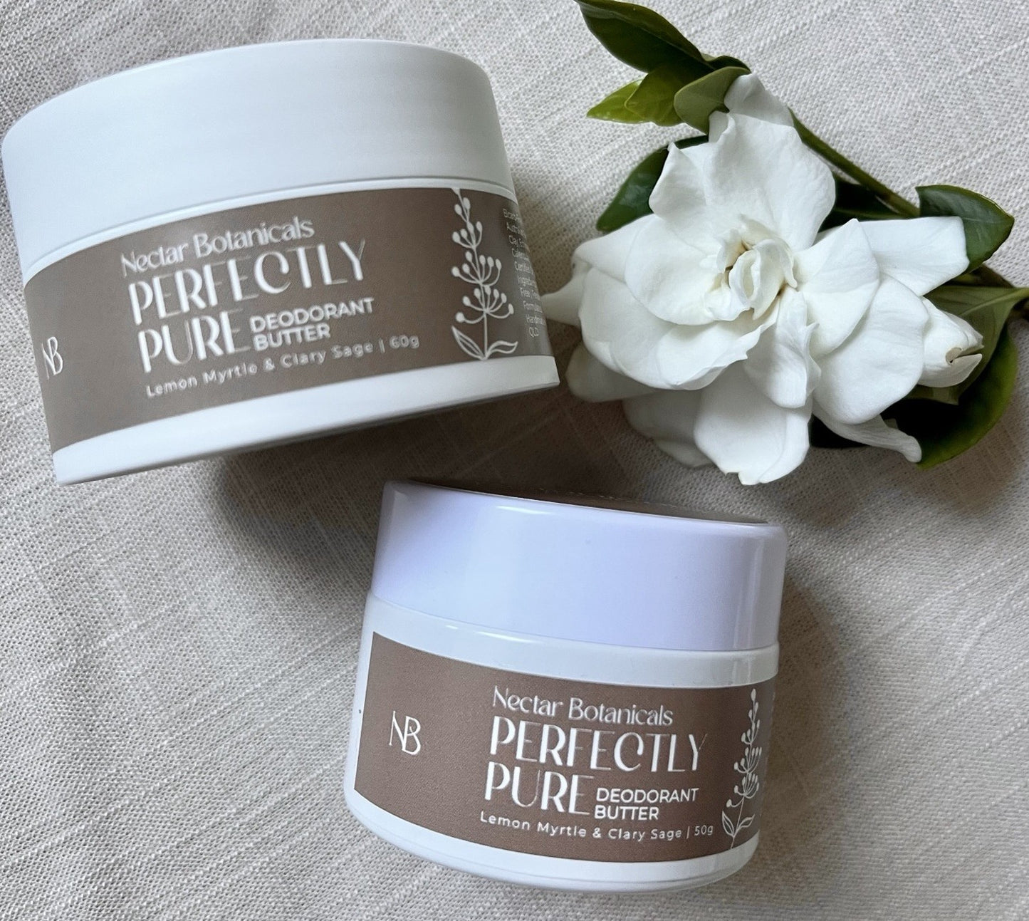 Perfectly Pure Deodorant Butter | Lemon Myrtle & Clary Sage - Bicarb Soda Free Natural Deodorant