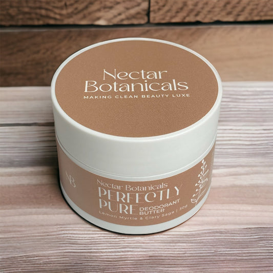 Perfectly Pure Deodorant Butter | Lemon Myrtle & Clary Sage - Bicarb Soda Free Natural Deodorant